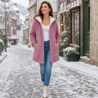 Angelina | Cozy And Stylish Hooded Faux Shearling Jacket