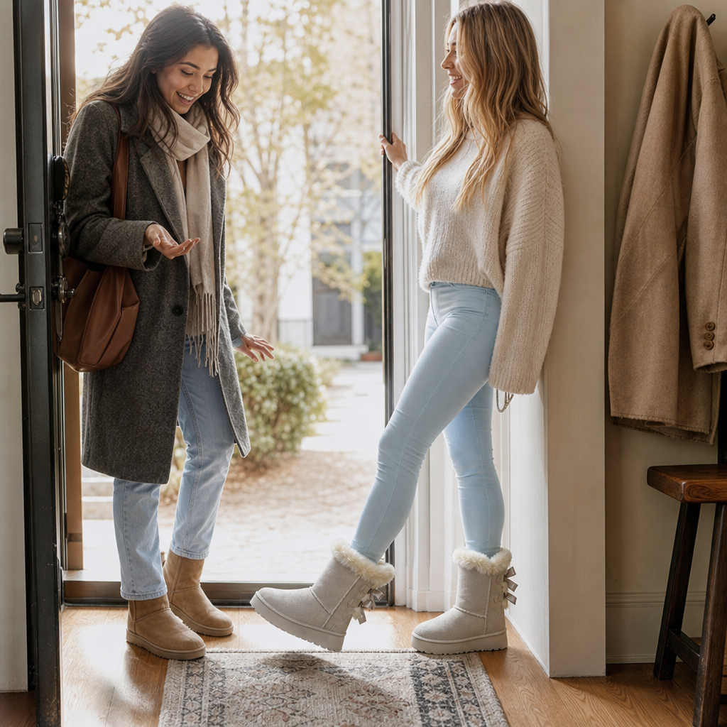 Bowelle | Plush-Lined Platform Winter Boots for Women