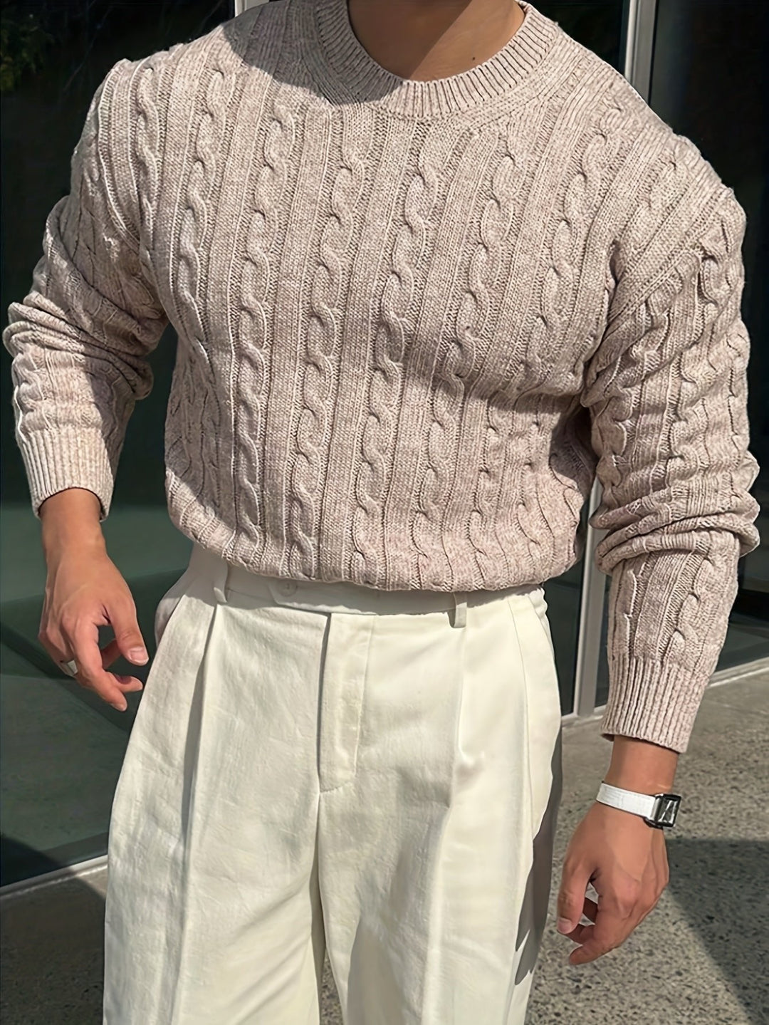 Jonas | Cable Knit Sweater – Everyday Comfort for Men