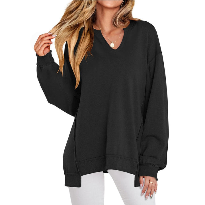 Nora | Top tunica oversize dalla vestibilità rilassata e sofisticata con scollo a V
