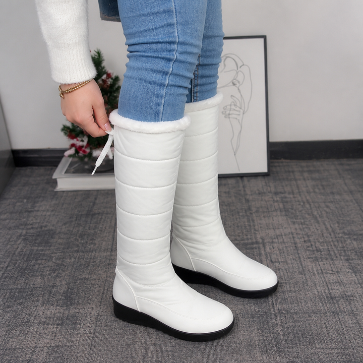 Calevra | Over-The-Knee Quilted Snow Boots – Warm and Stylish for Women