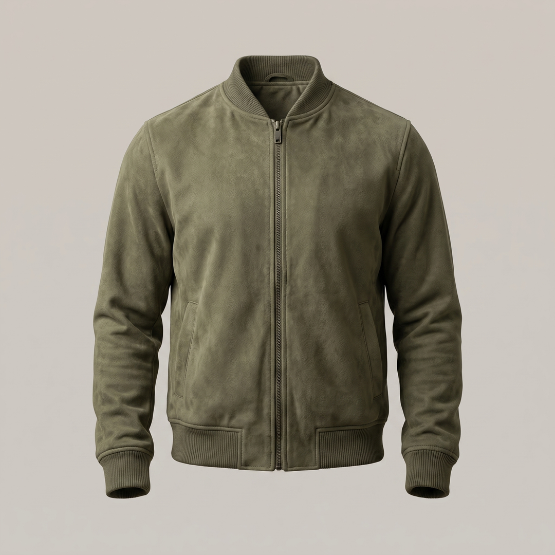 Montclair | Suede Bomber Jacket – Modern Everyday Layer for Men
