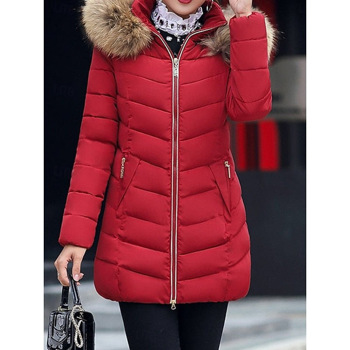Gwendolyn | Hooded Quilted Winter Parka – Cozy and Flattering