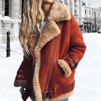 Olivia | Stylish And Comfortable Suede Biker Jacket