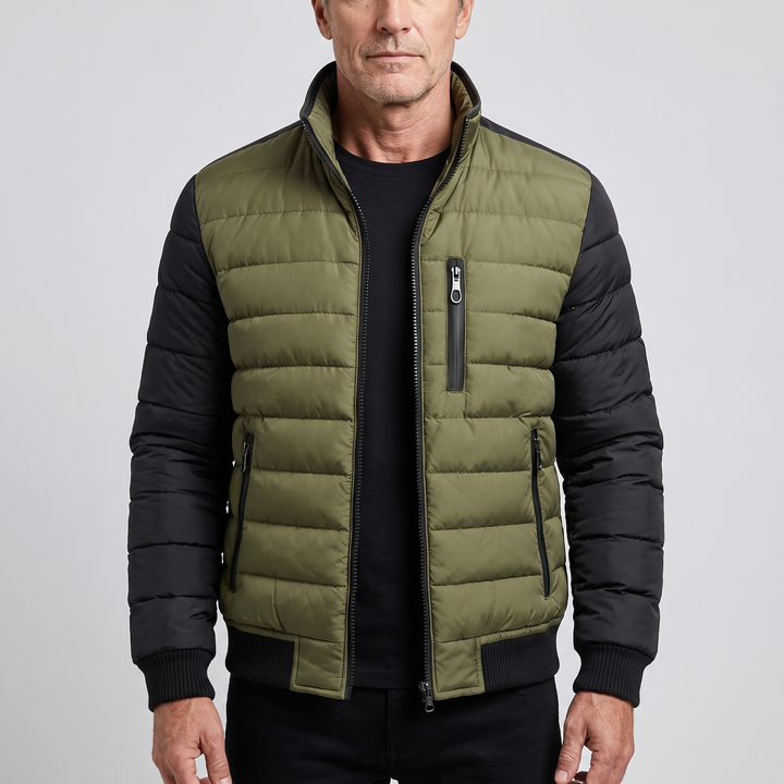 Blake | Quilted Zip Jacket – Structured Comfort for Men