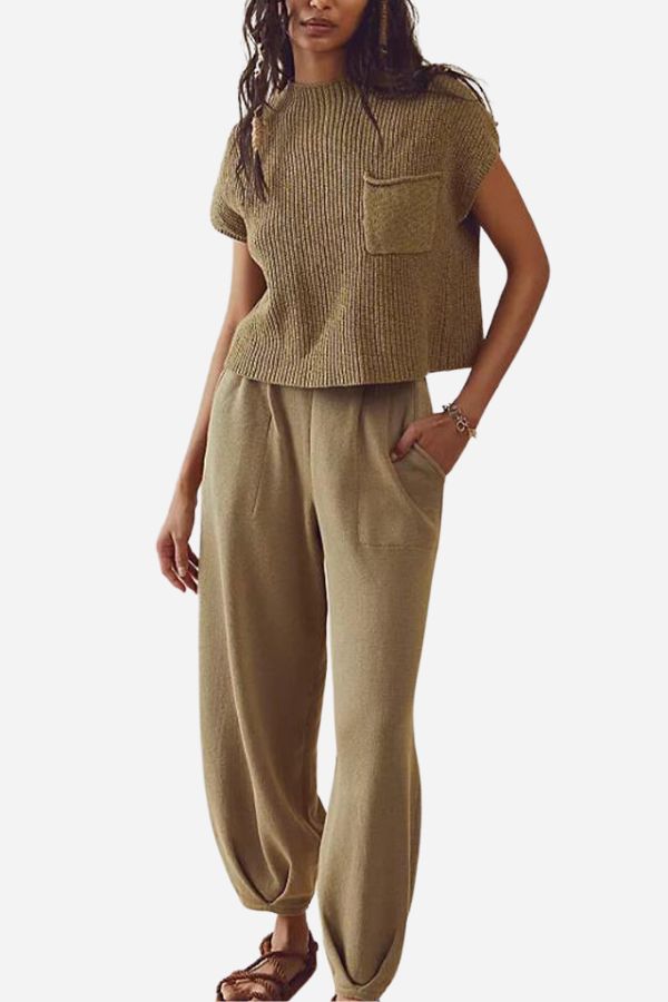 Hannah | Completo moderno e comodo in maglia di due pezzi