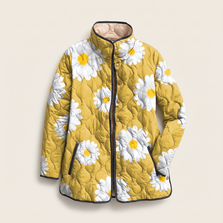 Mira | Quilted Jacket – Lightweight Floral Design for Women