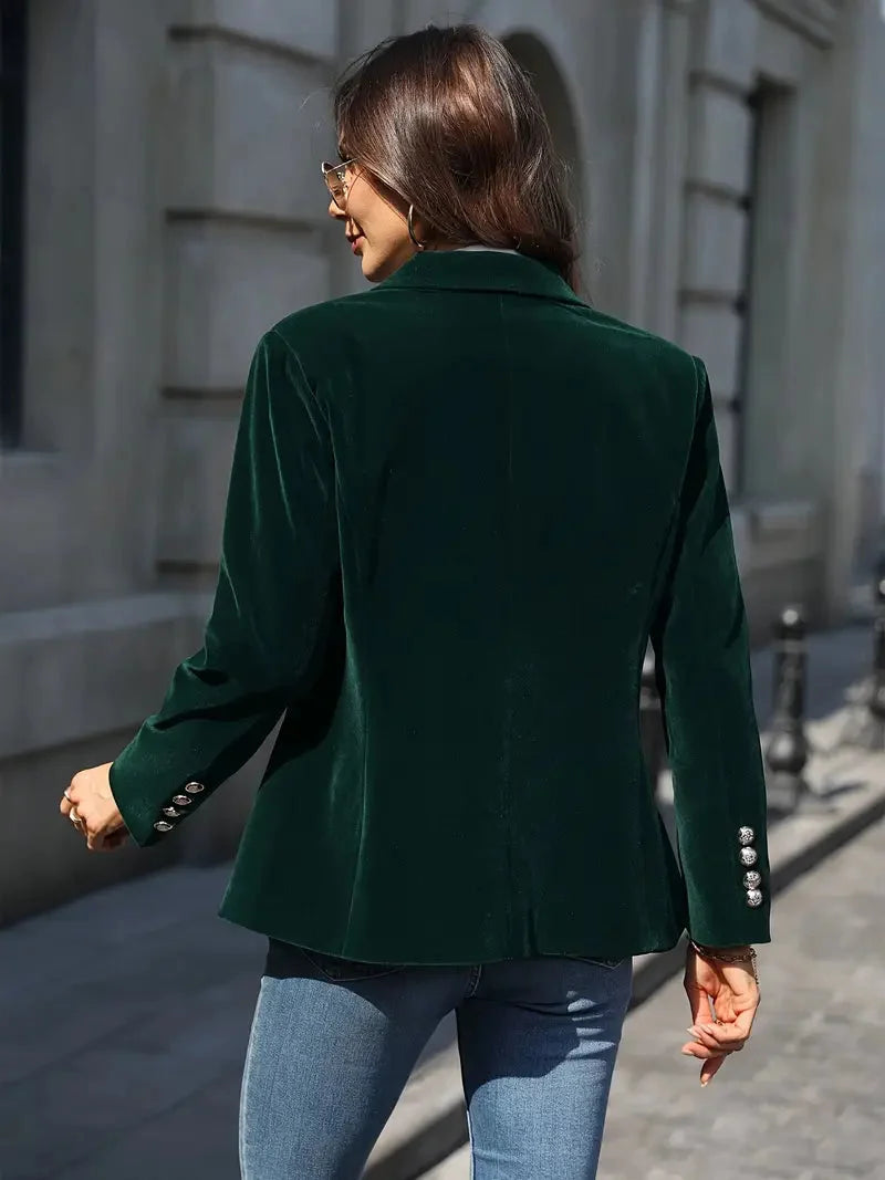 Isabelle | Blazer en velours luxueux et intemporel