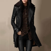 Victoria | Elegant and Luxurious Women's Shearling Leather Jacket