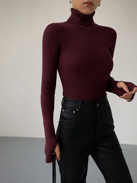 Ava | Timeless And Comfortable Ribbed Turtleneck Sweater