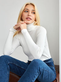 Audrey | Elegant and Classic Cotton Turtleneck Sweater