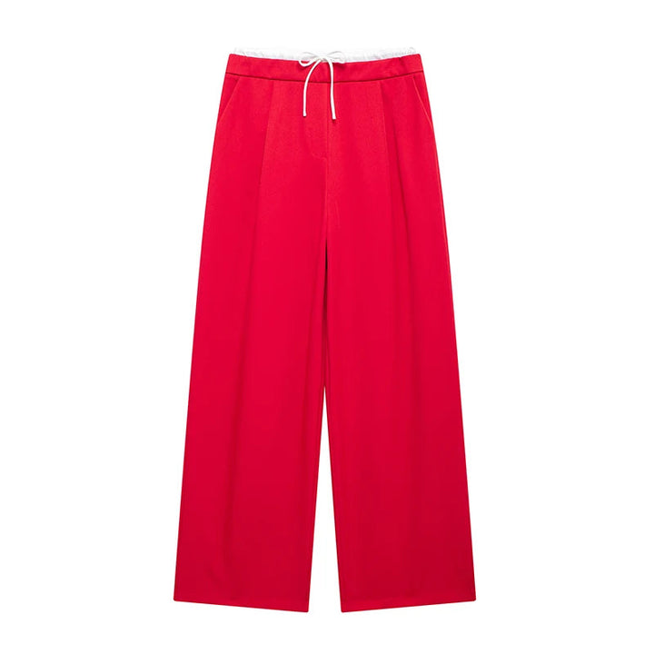 Emma | Pantaloni casual e dalla vestibilità rilassata a gamba larga
