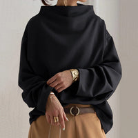 Kerstin | Elegant And Relaxed Oversized High-Neck Sweater