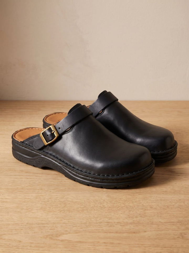 York | Orthopedic Clogs – Comfortable Leather Slip-On Design for Men