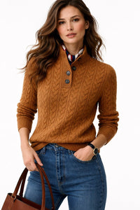 Maya | Cozy And Timeless Cable Knit Turtleneck Sweater