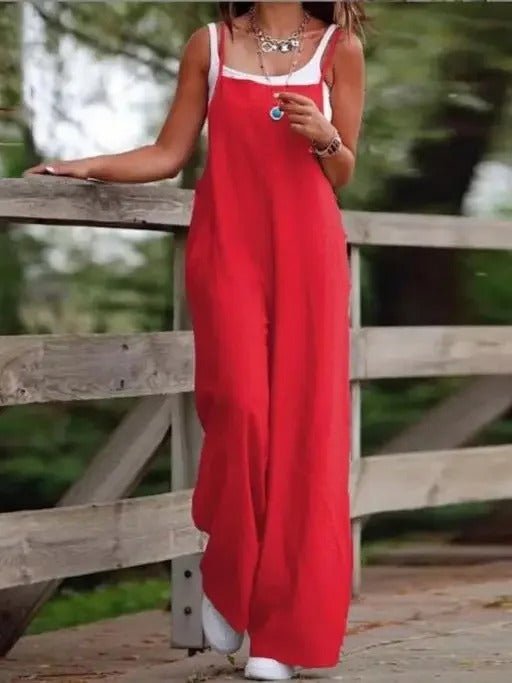 Elfriede | Wide-Leg Jumpsuit for Women with Adjustable Straps
