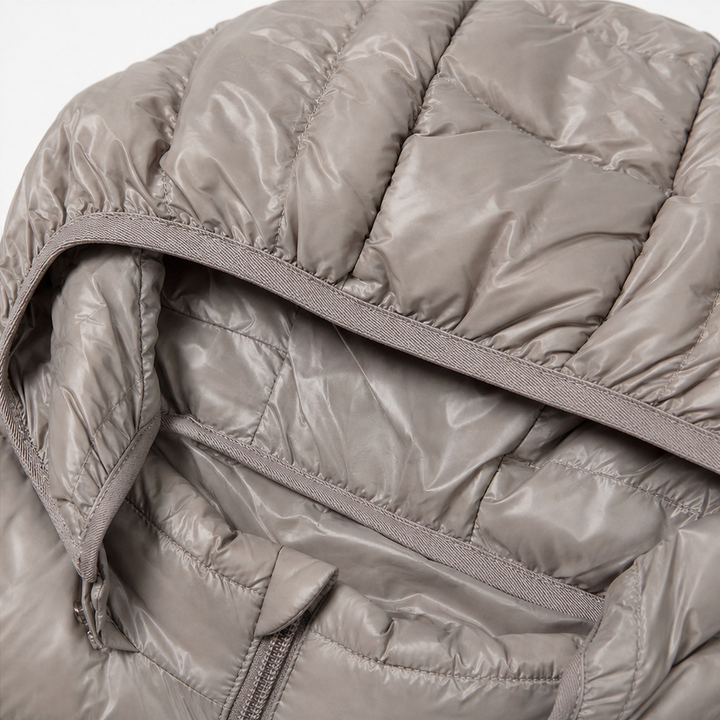Veluna | Long Quilted Puffer Coat – Lightweight Warmth for Women