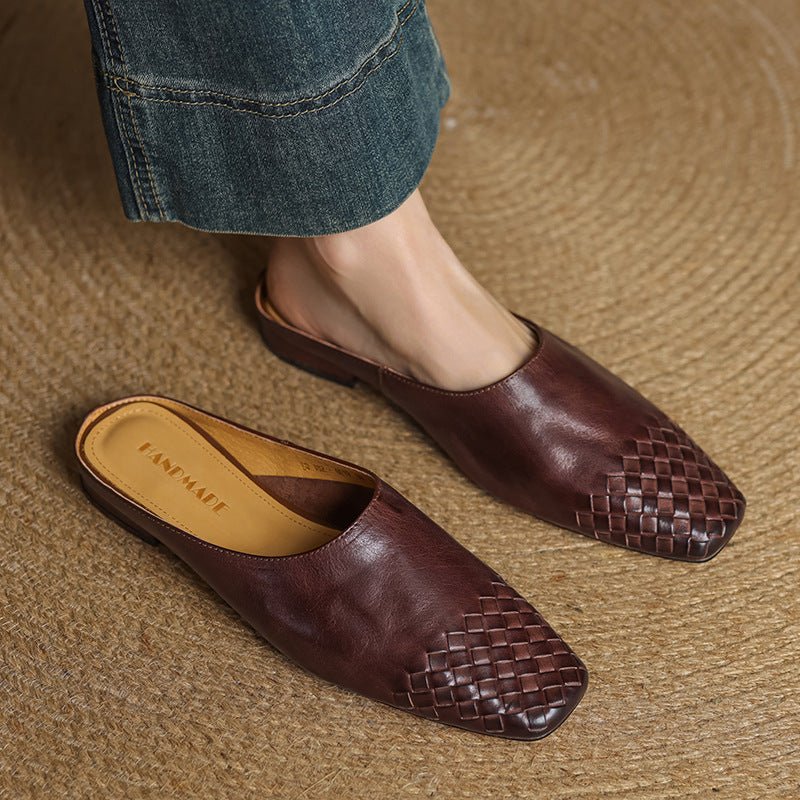 Harper | Mules eleganti e comode in pelle intrecciata