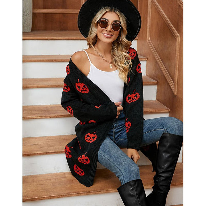 Dara | Halloween Cardigan – Playful Knit Design for Women