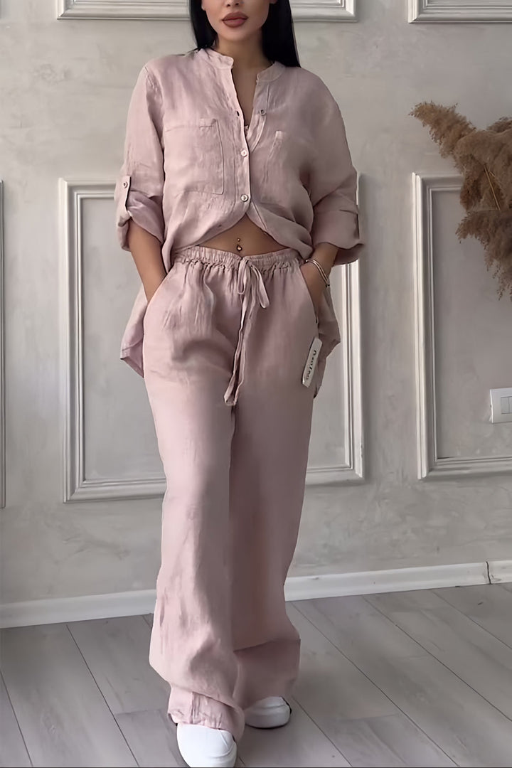 Sophia | Elegante e traspirante completo in lino a due pezzi
