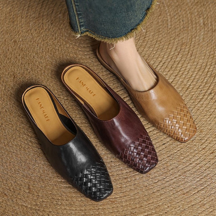 Harper | Mules eleganti e comode in pelle intrecciata