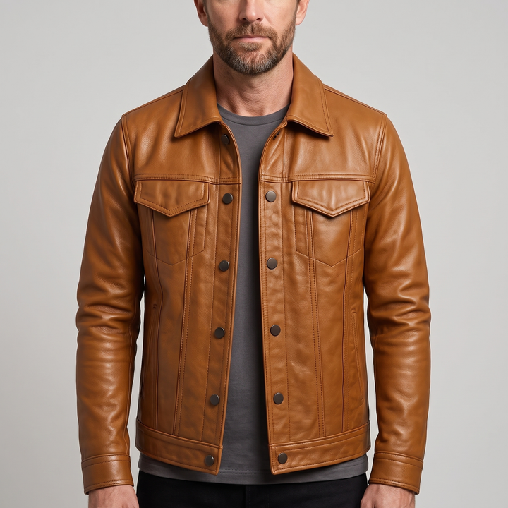 Camden | Leather Jacket – Effortless Edge for Men