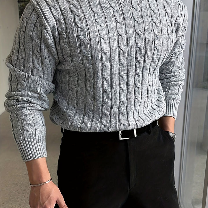 Jonas | Cable Knit Sweater – Everyday Comfort for Men