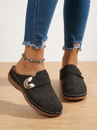 Ivy | Orthopädische Damen-Mule-Clogs mit verstellbarem Klettverschlussriemen