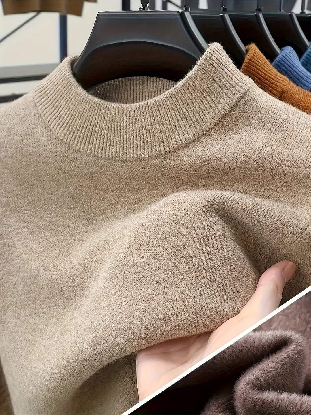 Jonah | Mock Neck Knit Sweater for Men – Comfortable Everyday Style