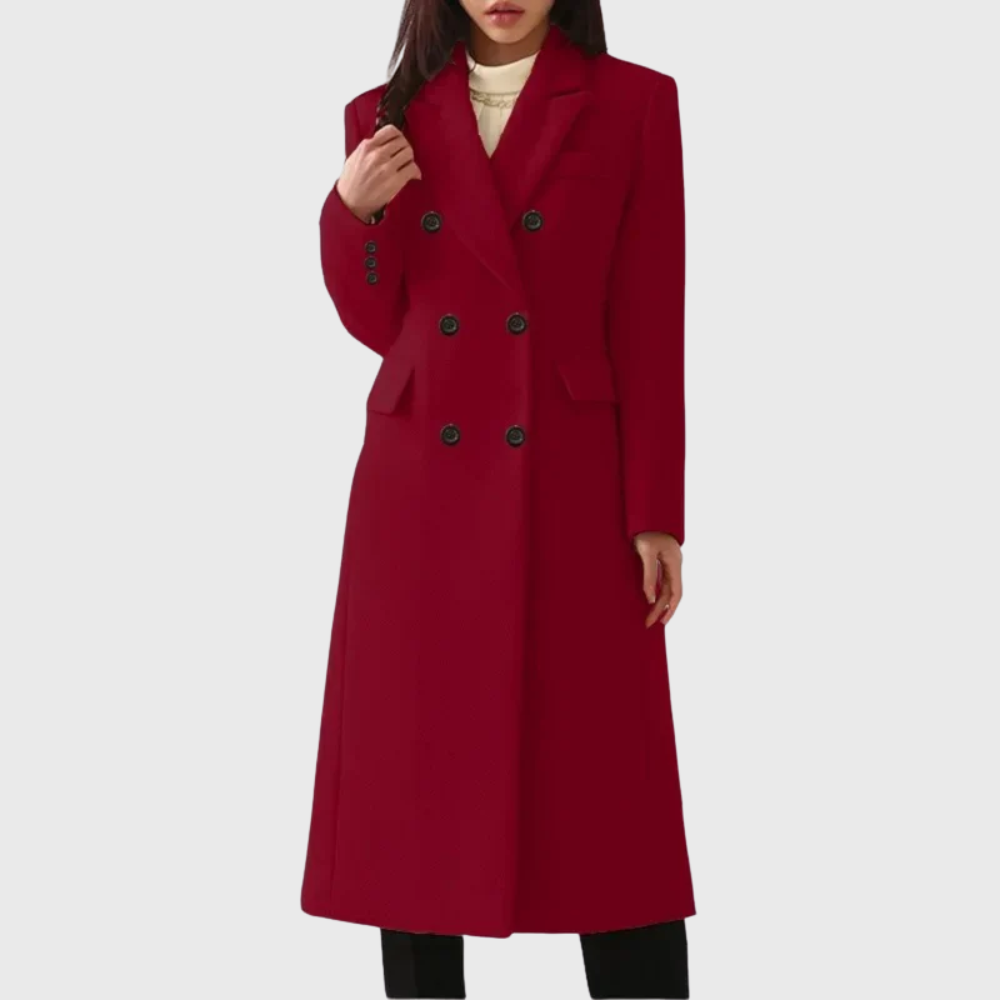 Andrea | Classic Wool Coat for Women – Timeless Elegance