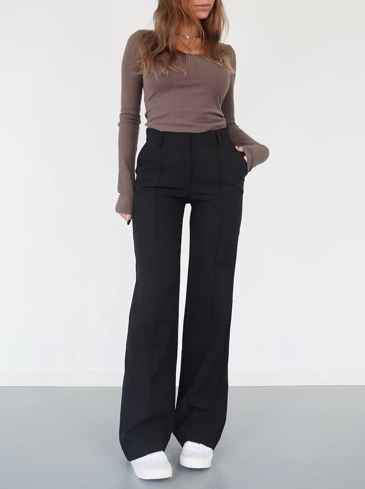 Emma | Pantaloni da tutti i giorni senza tempo e dalla vestibilità rilassata a gamba larga