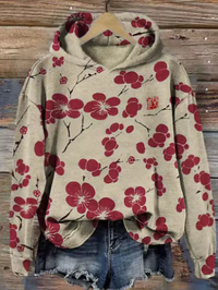 Freya | Cozy And Colorful Floral Jacquard Hoodie