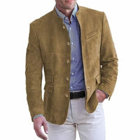 Daniel | Classic Stand Collar Blazer With Modern Sophistication