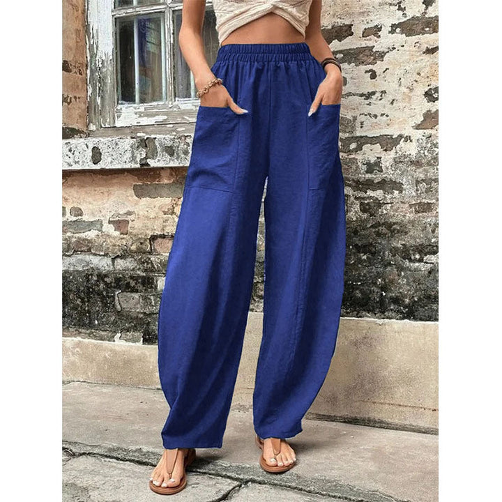 Sophia | Luftige und lässige Palazzo-Hose mit weitem Bein