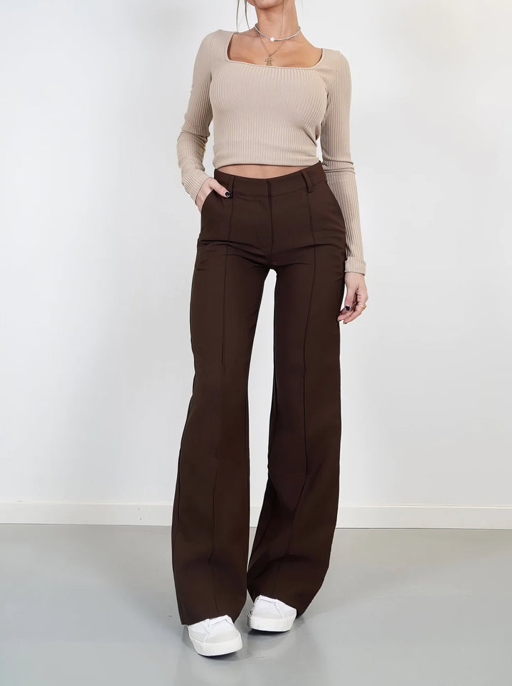 Emma | Pantaloni da tutti i giorni senza tempo e dalla vestibilità rilassata a gamba larga