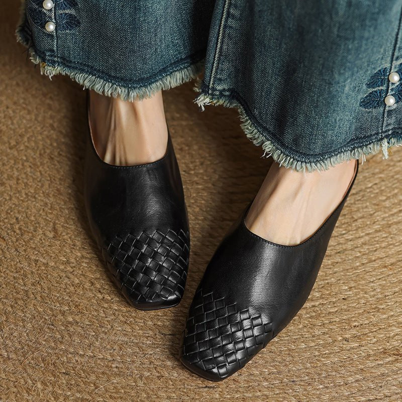 Harper | Mules eleganti e comode in pelle intrecciata