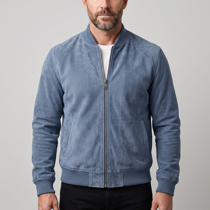 Montclair | Suede Bomber Jacket – Modern Everyday Layer for Men