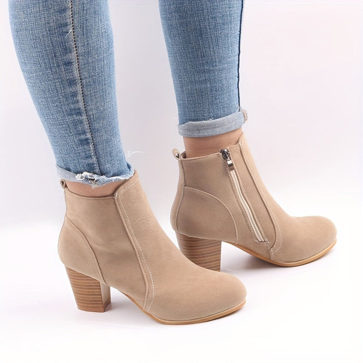 Ava | Bottines tendance à talon bloc compensé