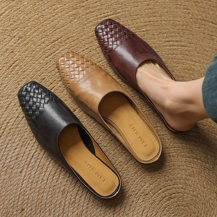 Harper | Mules eleganti e comode in pelle intrecciata