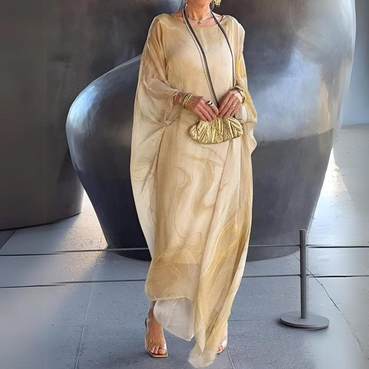 Jessica | Robe longue gracieuse à manches longues