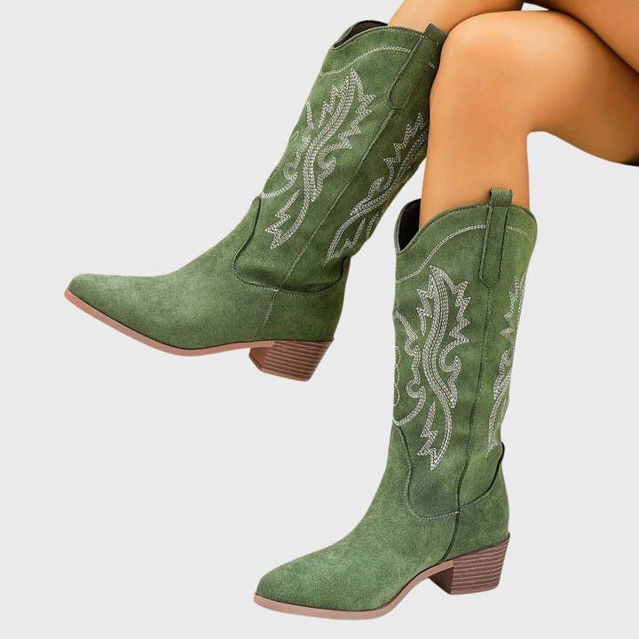 Camille | Stivali da cowboy eleganti e ricamati