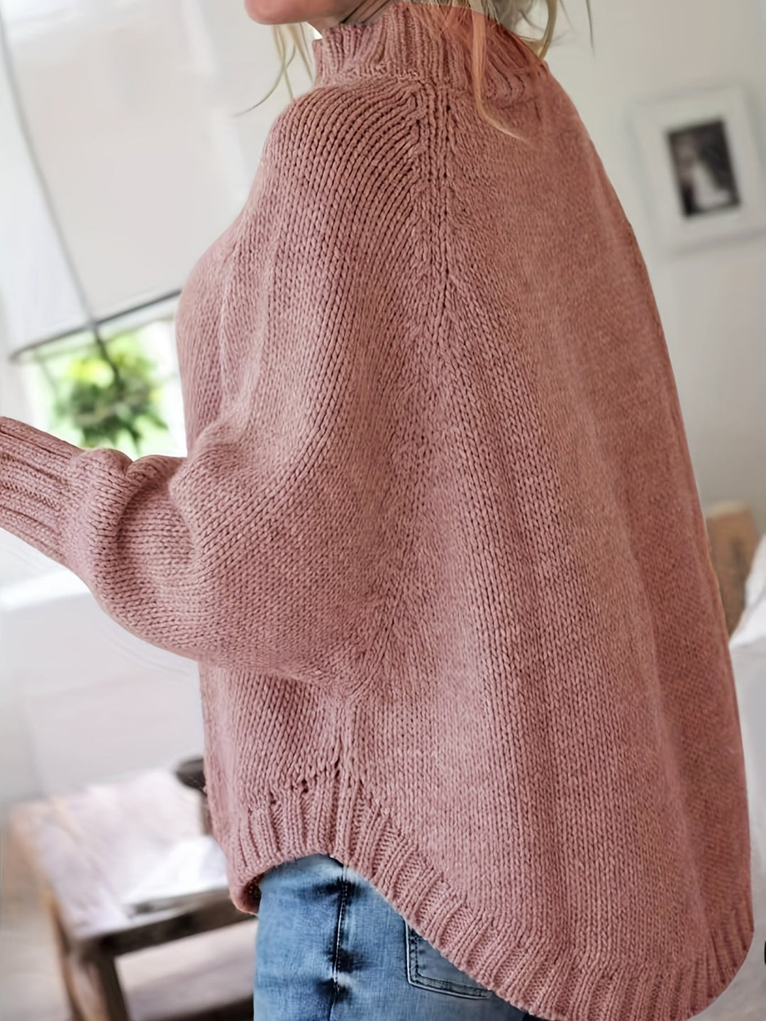 Corinna | Cable-Knit Sweater – Cozy High-Neck Style for Women