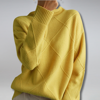 Charlotte| Pull à col roulé classique en maille