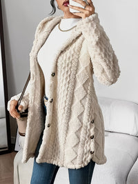 Lucy | Cozy And Warm Plush Hooded Cardigan