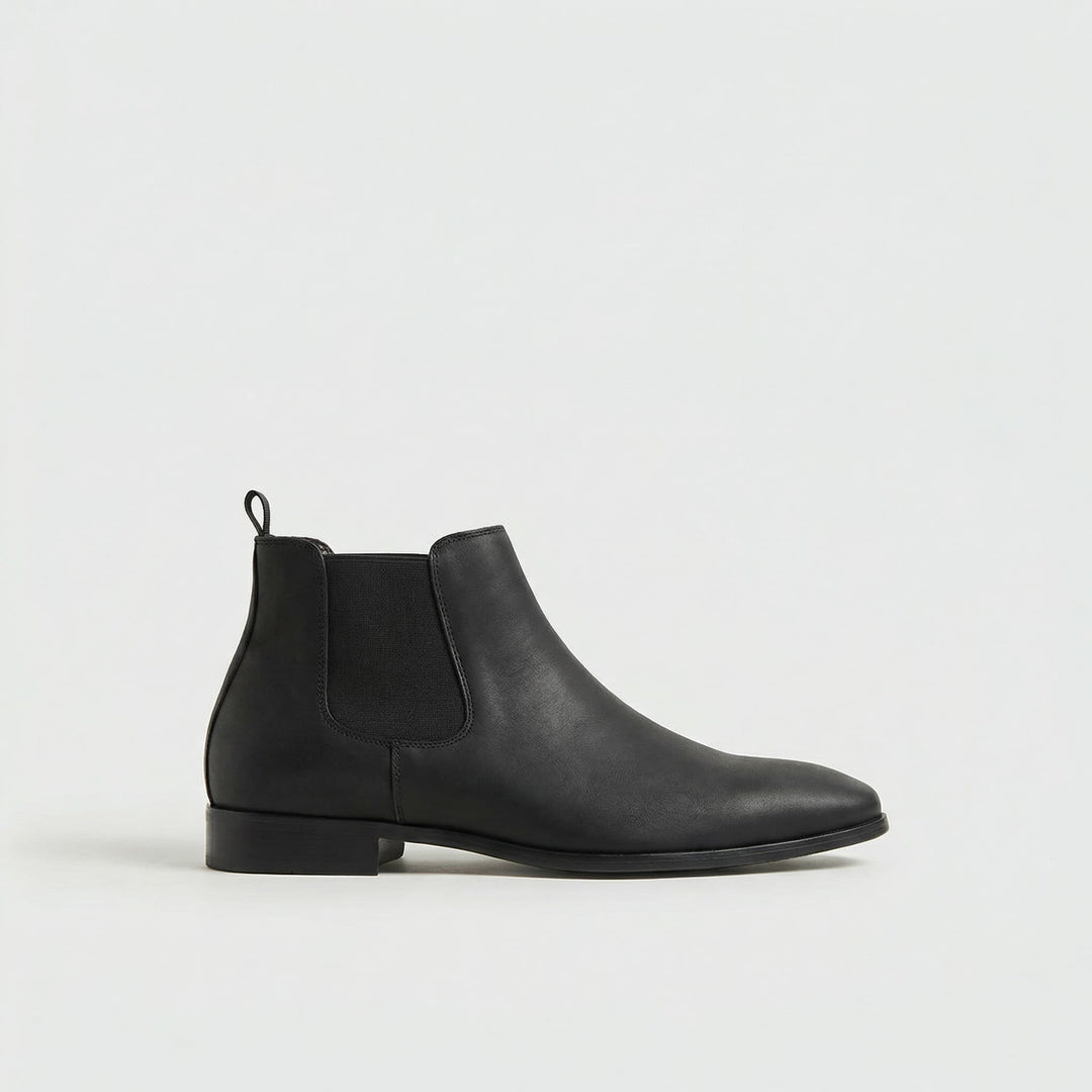 Alaric | Premium Smooth Leather Black Chelsea Boots for Men & Women 0