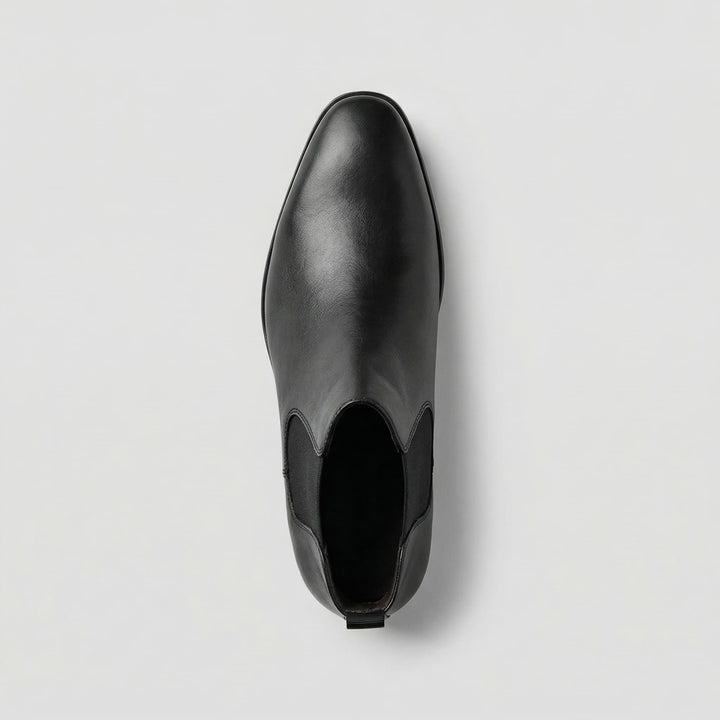 Alaric | Premium Smooth Leather Black Chelsea Boots for Men & Women 3