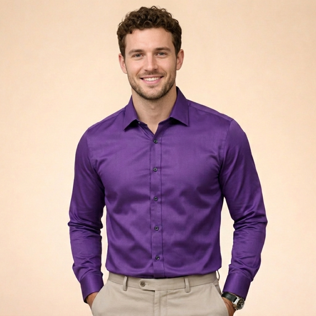 Alden | Men's Dress Shirt – Wrinkle-Free, Stretch & Comfortable 4