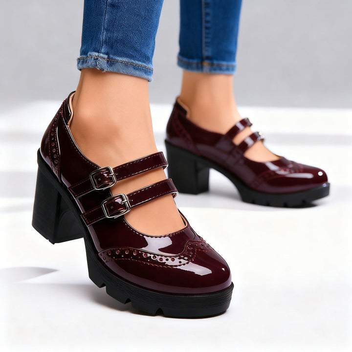 Alice | Vintage Inspired Platform Mary Jane Block Heel 5