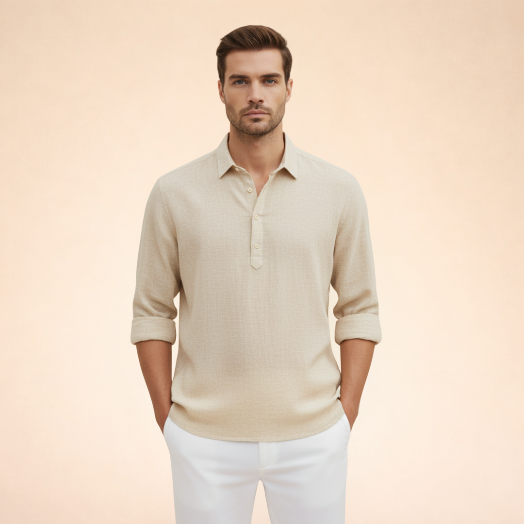 Alton | Men's Polo Shirt – Elegant, Lightweight & Breathable Linen 3