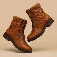 Elena | Comfortable And Sophisticated Quilted Leather Boots
